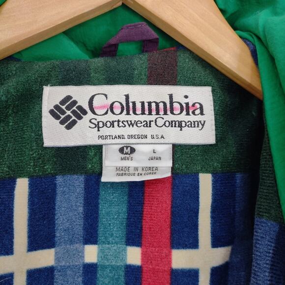 Columbia Vintage 90's Purple Bugaboo Lined Hooded Winter Coat Size M - Picture 7 of 9